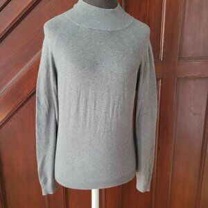 Elliott Lauren Womens XS Grey Turtleneck Pullover Sweater